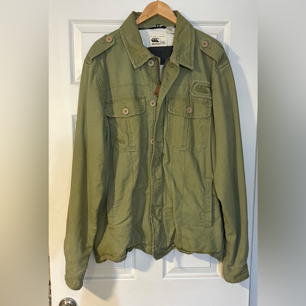 Men's Canterbury of New Zealand Green Cargo Jacket